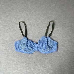 Victoria’s Secret Dream Angels Blue Embroidered Push-Up Without Padding Bra